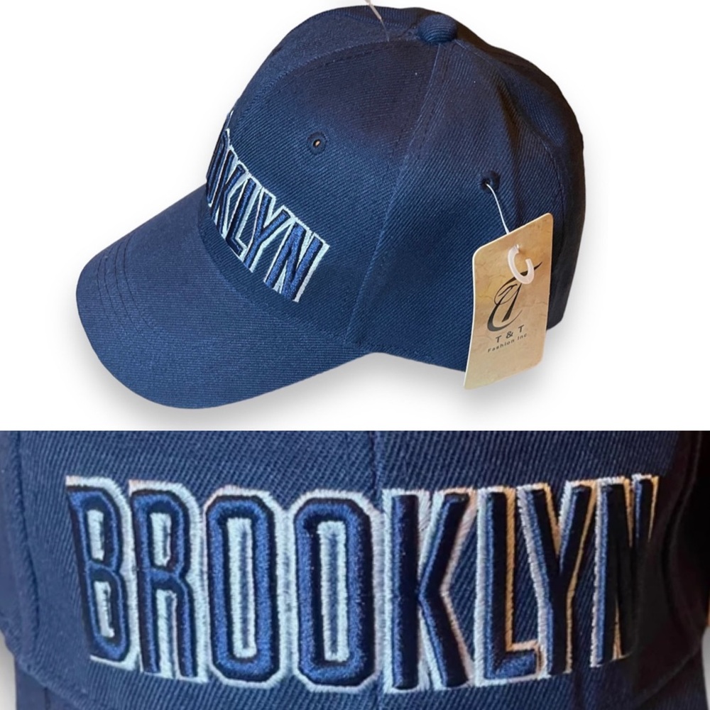 NWT Brooklyn NYC Blue baseball cap new with tags adjustable strap Unisex